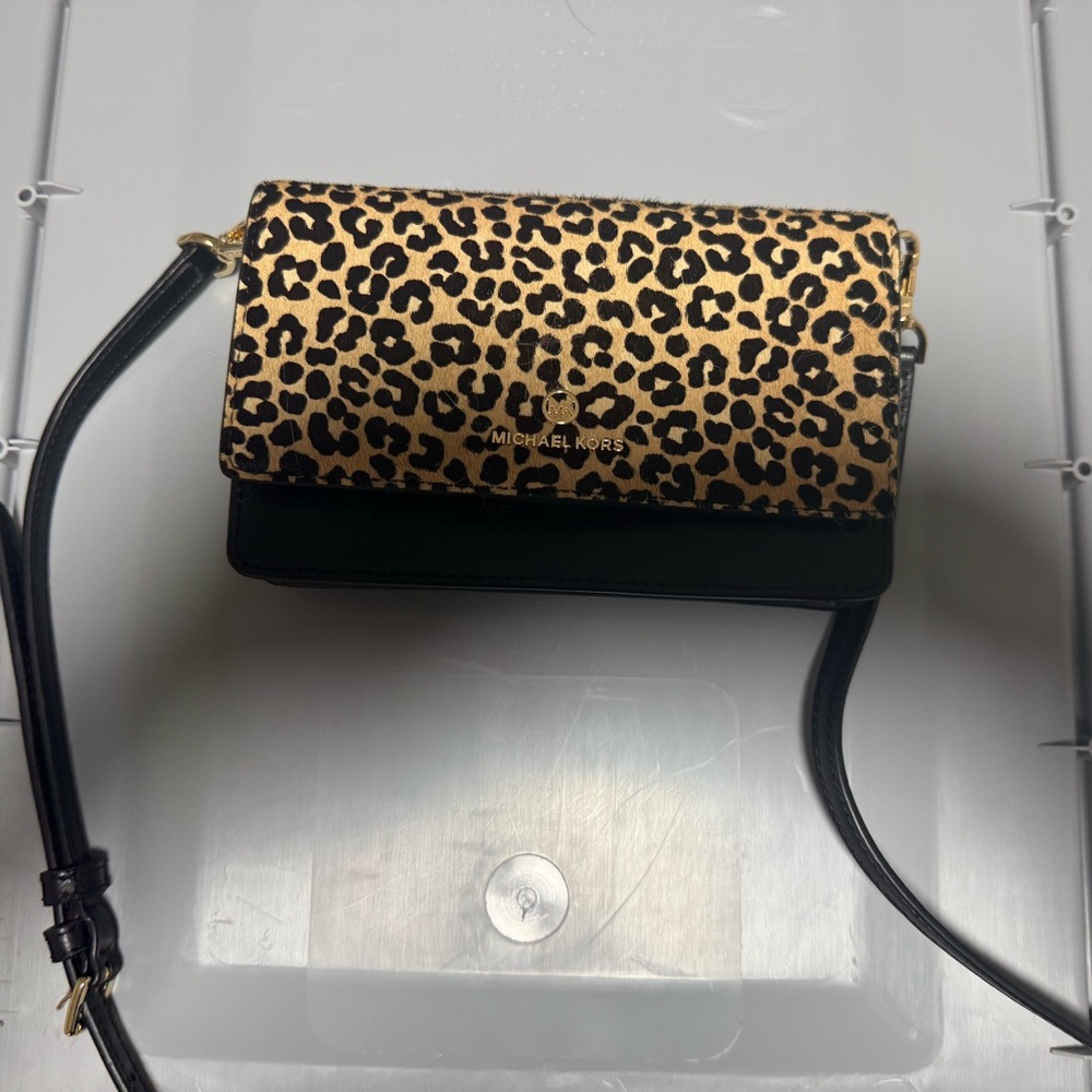 Michael Kors Leopard Print Crossbody Bag